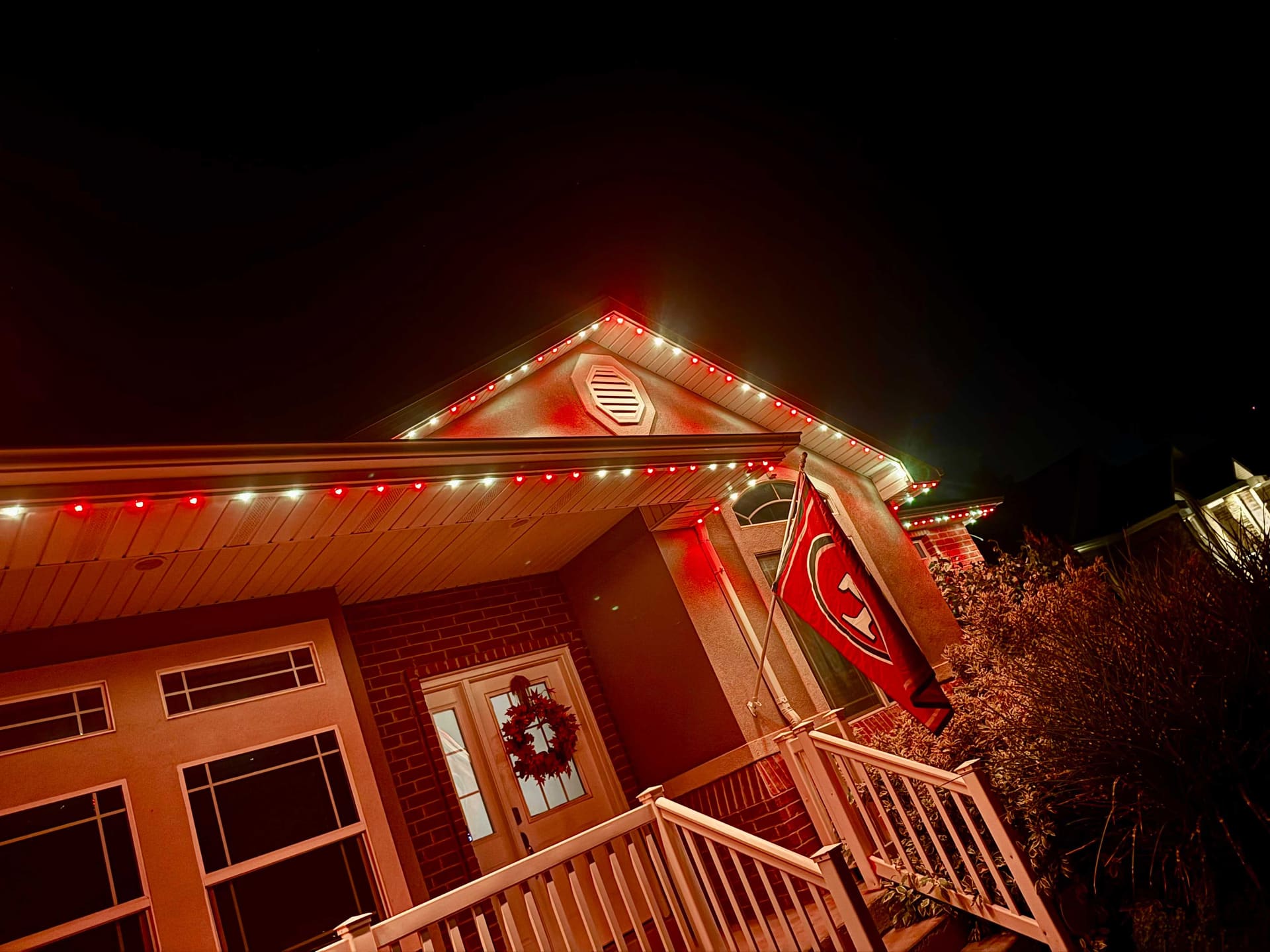 Gameday eaves lighting